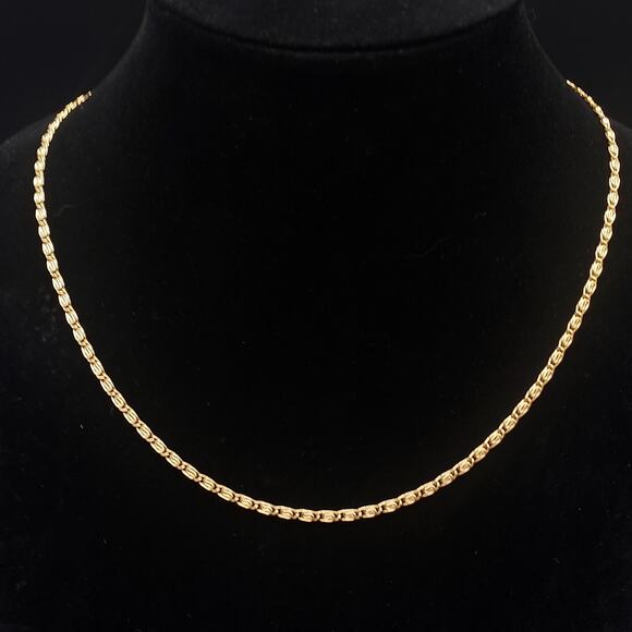18K GP Necklace Chain 18 Inch Long - Picture 6 of 10